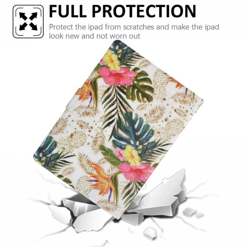 Fodral iPad (2025) Gyllene Ananas