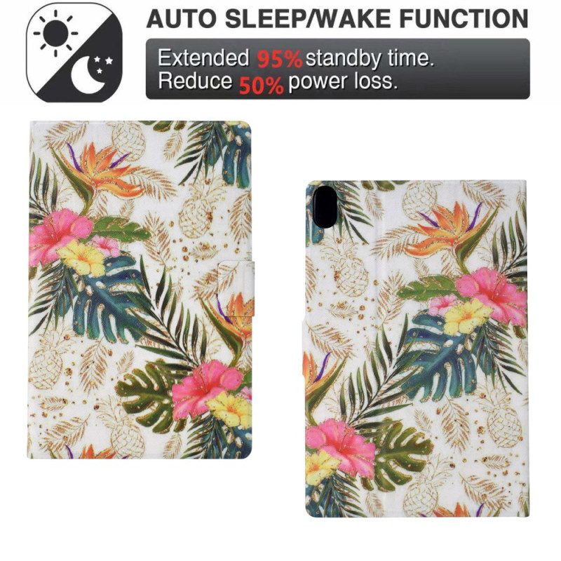 Fodral iPad (2025) Gyllene Ananas