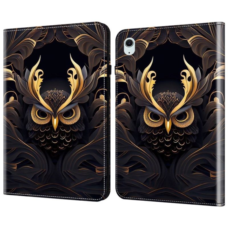 Fodral iPad (2025) Gyllene Uggla