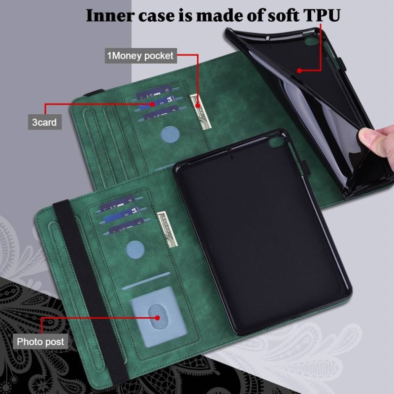 Fodral iPad (2025) Mandalablomma