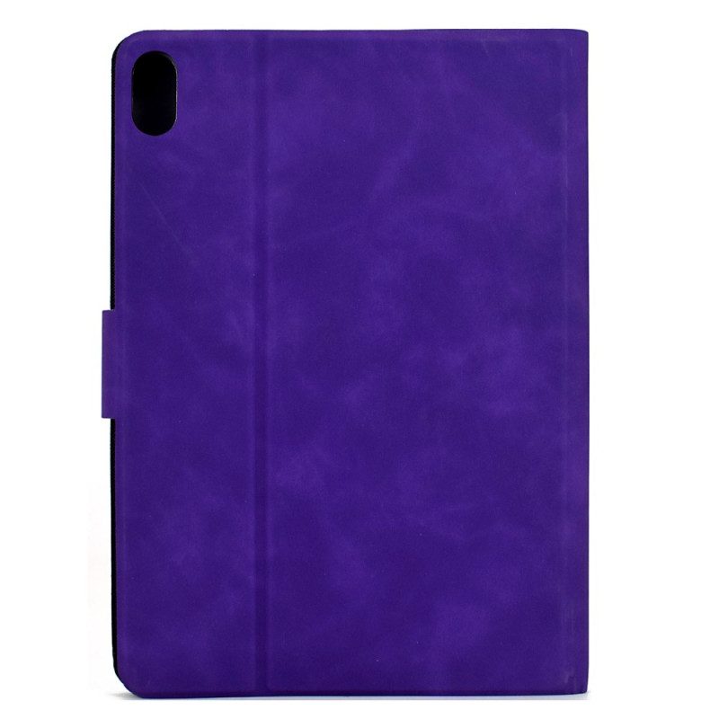 Fodral iPad (2025) Retro Lädereffekt
