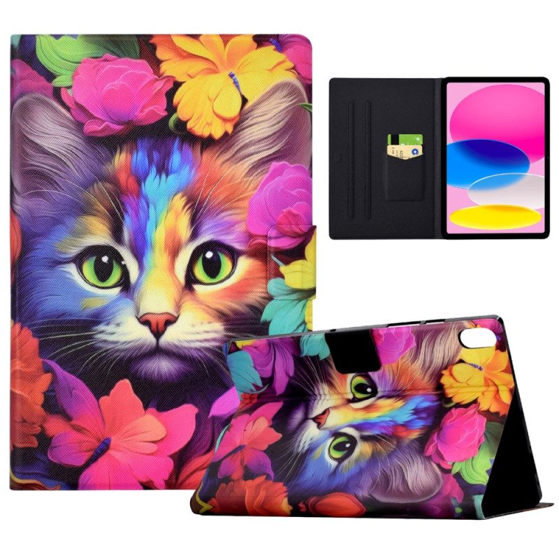 Fodral iPad (2025) Rosa Kattunge