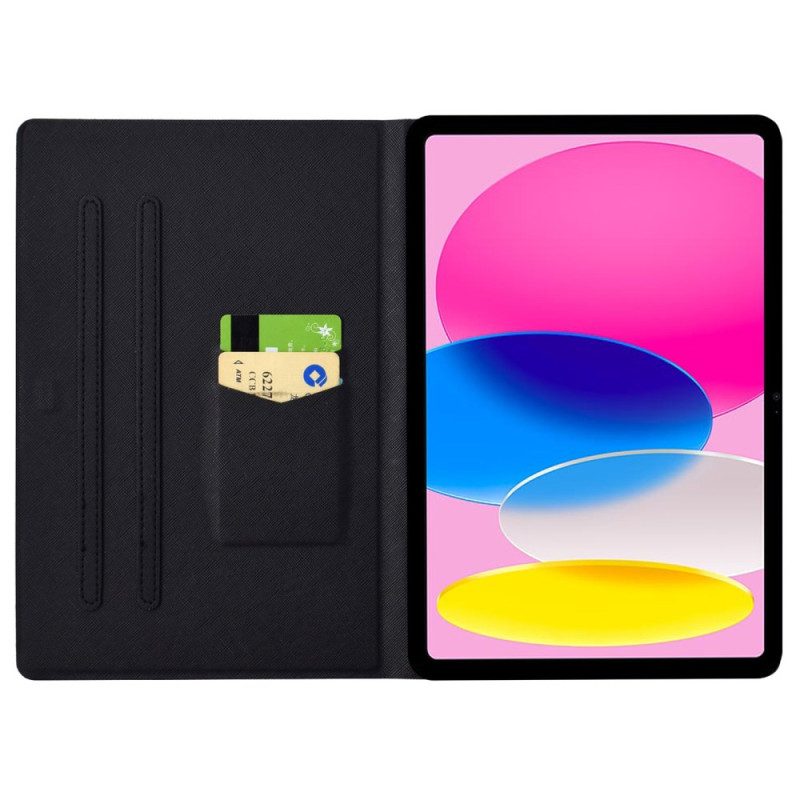 Fodral iPad (2025) Rosa Kattunge