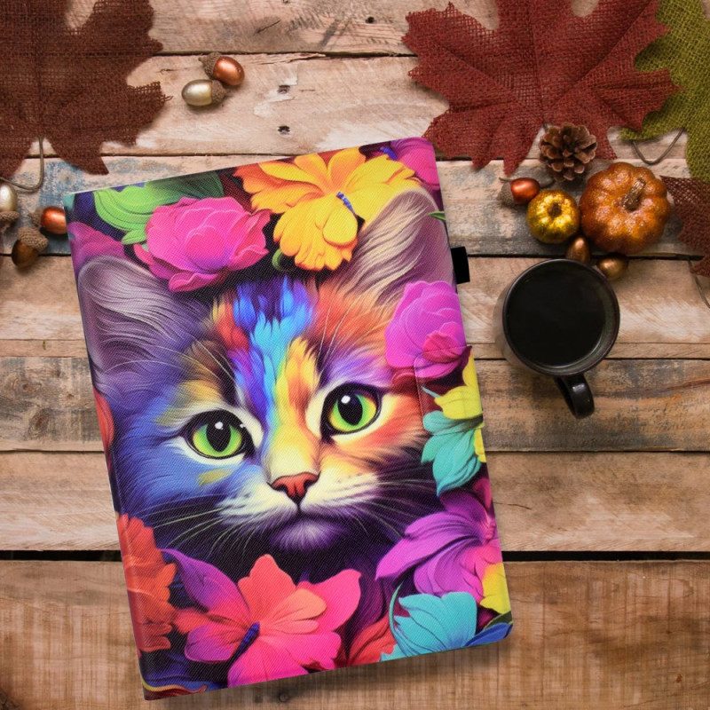 Fodral iPad (2025) Rosa Kattunge