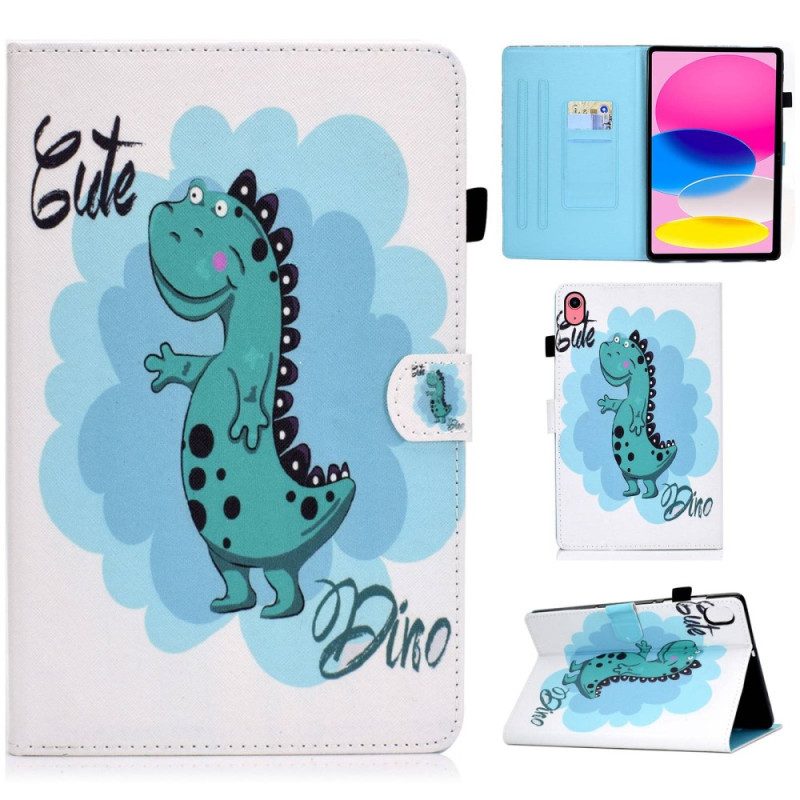 Fodral iPad (2025) Söt Dinosaurie