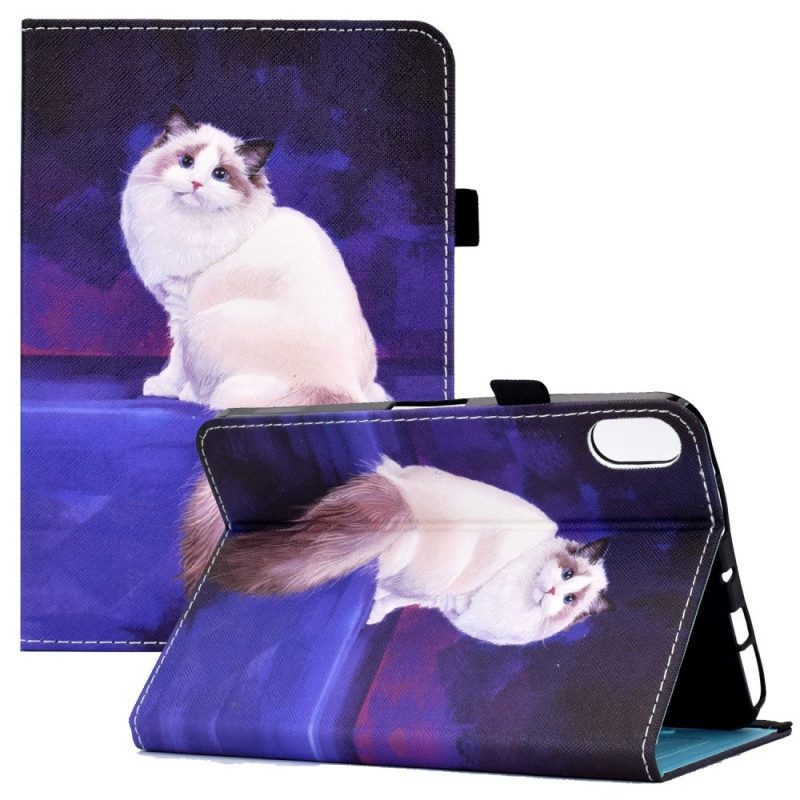 Fodral iPad (2025) Vit Katt