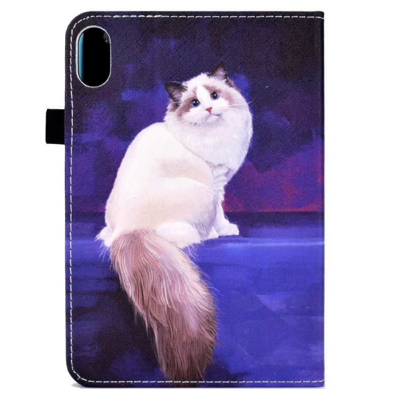 Fodral iPad (2025) Vit Katt