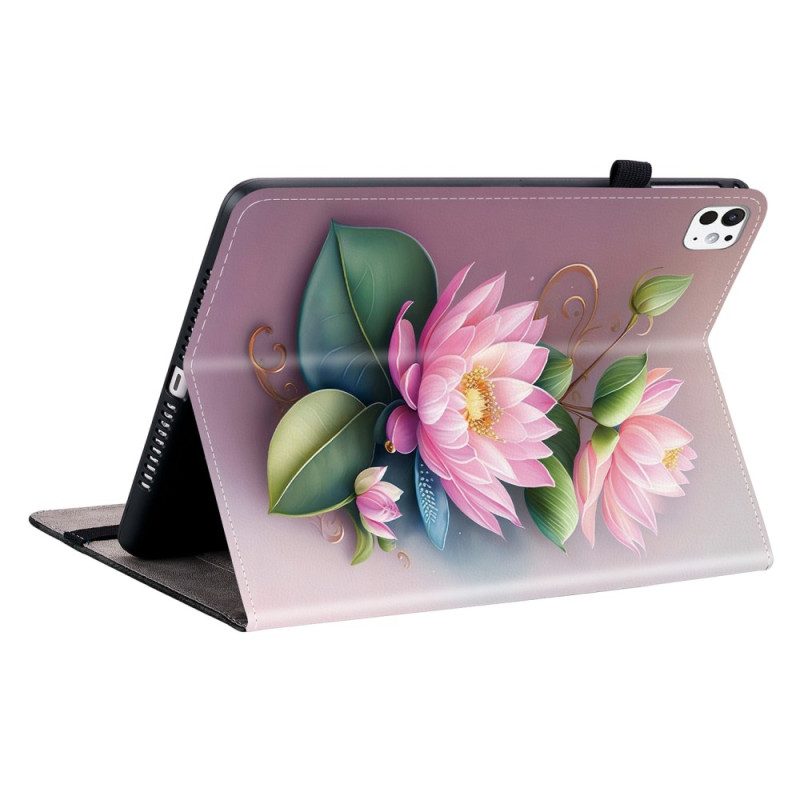 Fodral iPad Pro 13 (2025) Lotusmönster