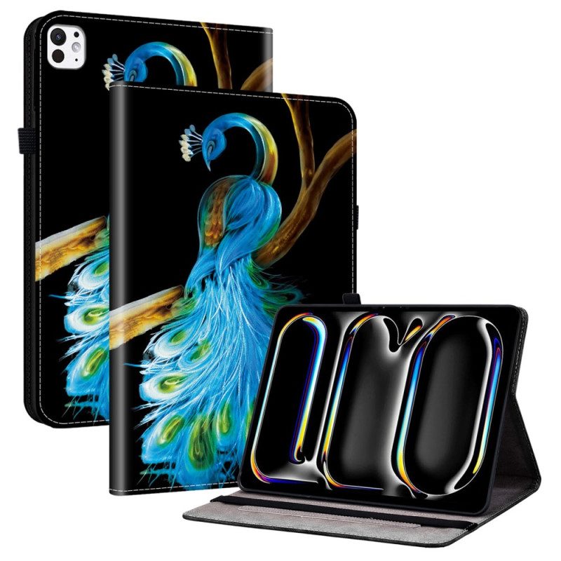 Fodral iPad Pro 13 (2025) Påfågelmönster