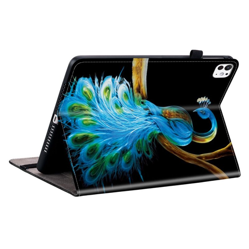 Fodral iPad Pro 13 (2025) Påfågelmönster