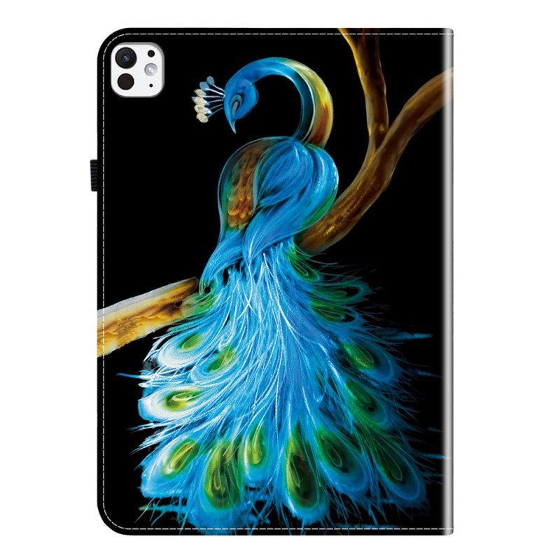Fodral iPad Pro 13 (2025) Påfågelmönster