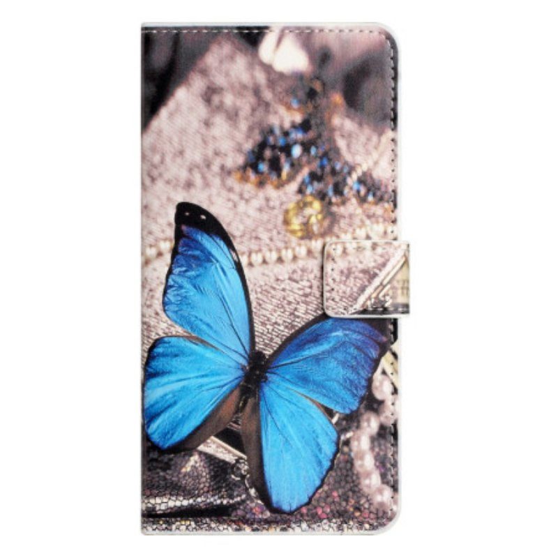 Fodral iPhone 15 Blå Fjäril