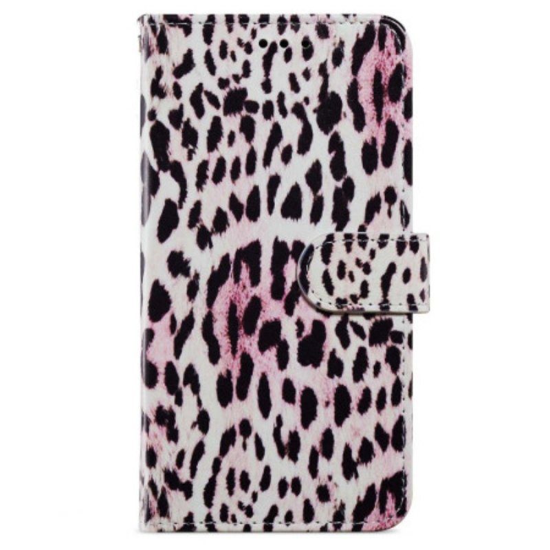 Fodral iPhone 15 Med Kedjar Leopardhuddesign Med Rem