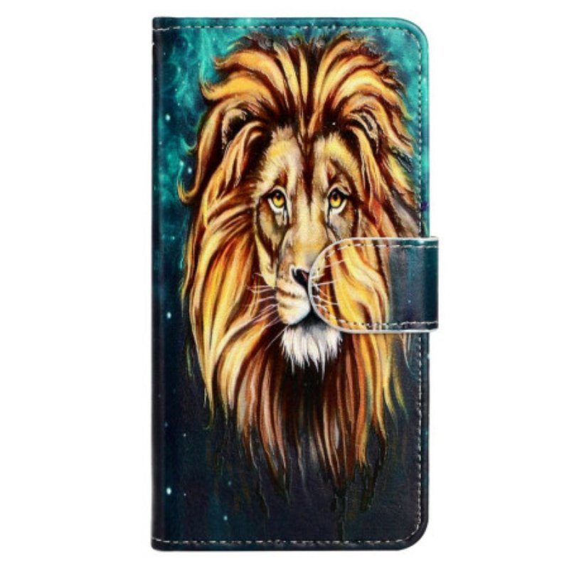 Fodral iPhone 15 Med Kedjar Lion Graphic Lanyard