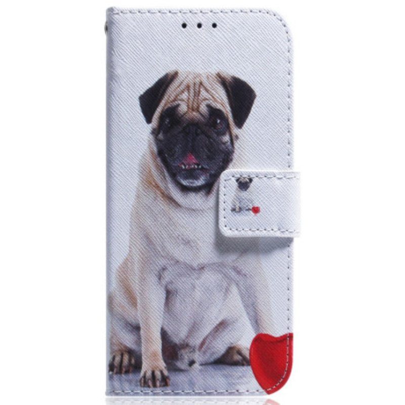 Fodral iPhone 15 Mops Hund