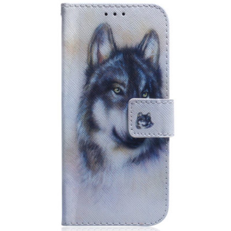 Fodral iPhone 15 Wolf Akvarell