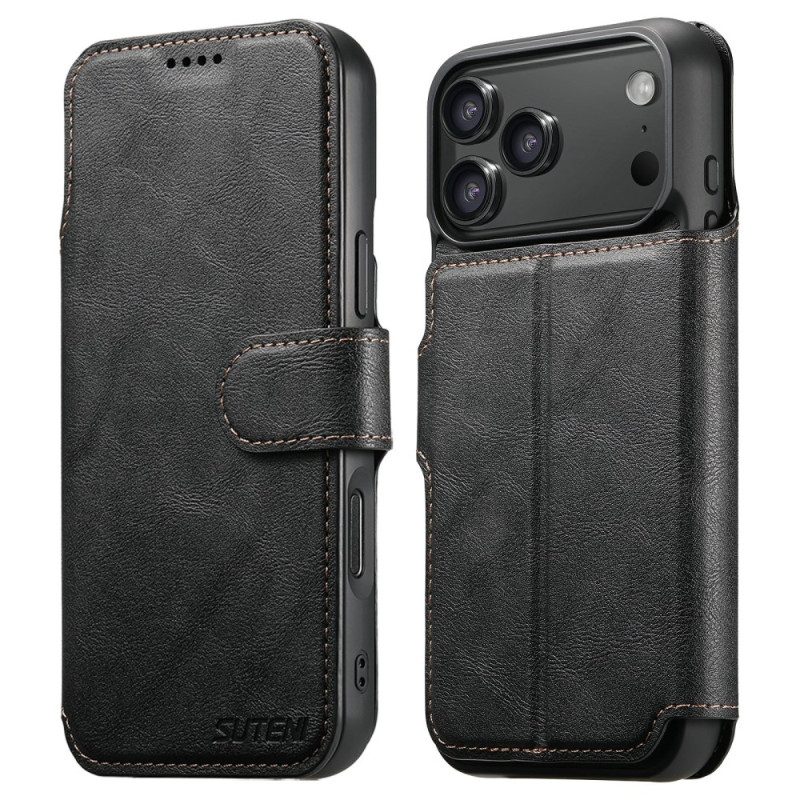 Fodral iPhone 17 Pro Magnetisk Med Retro Avtagbart Fodral