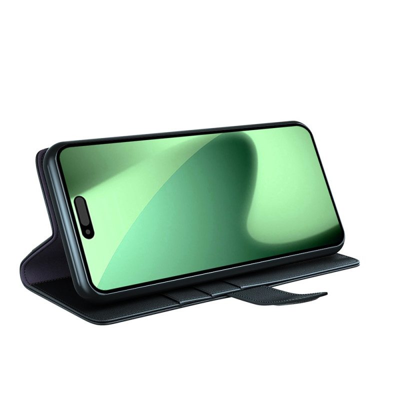 Fodral iPhone 17 Pro Max Plånbok I Äkta Läder