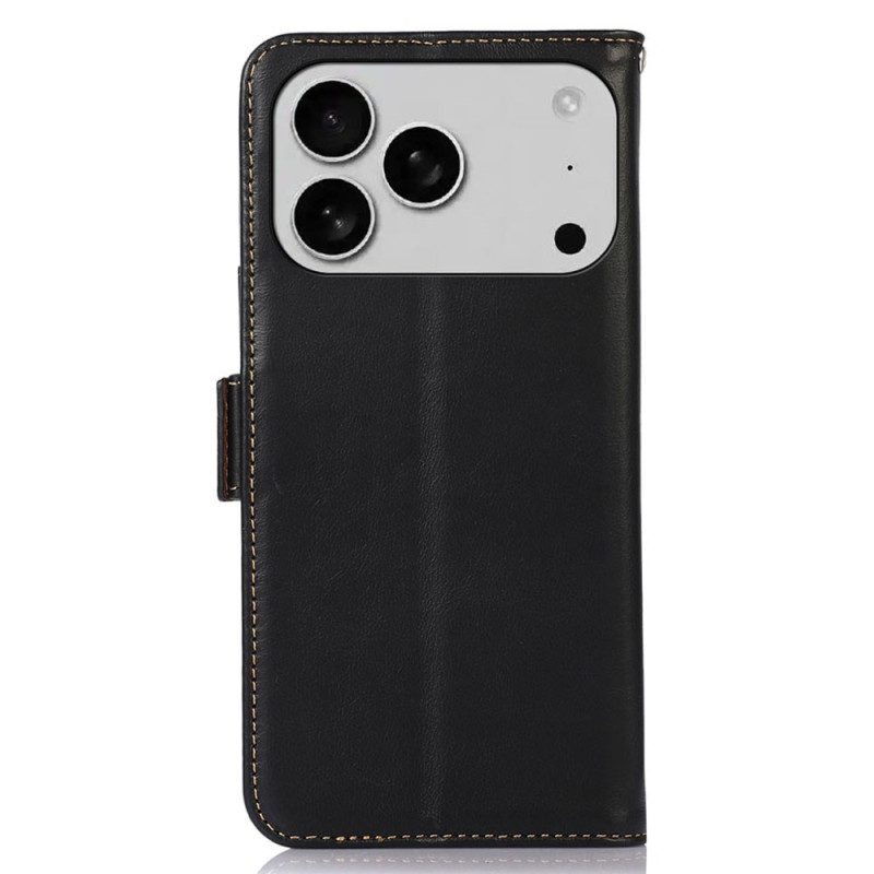 Fodral iPhone 17 Pro Max Premium Rfid-plånbok I Läder