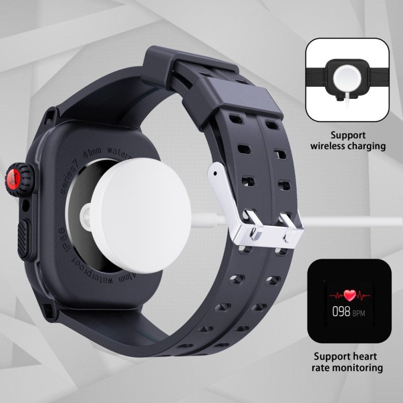 Folio-fodral För Apple Watch Series 7 41mm Shellbox