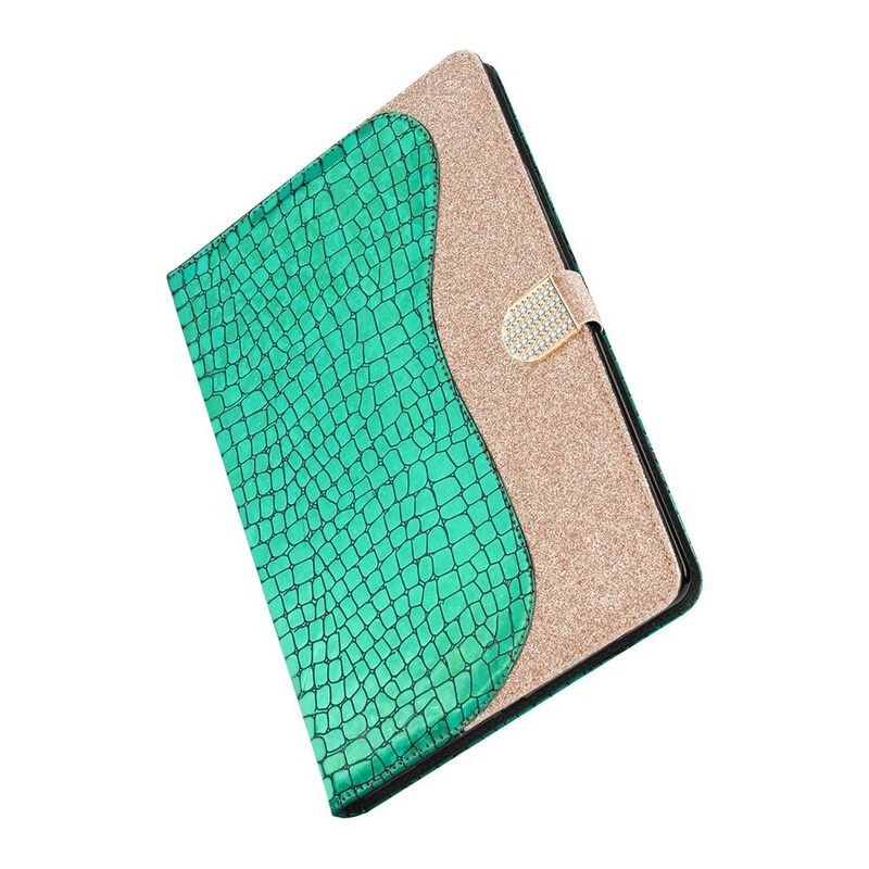 Folio-fodral För iPad 10.2" (2020) (2019) / Air 10.5" / Pro 10.5" Croc Glitter