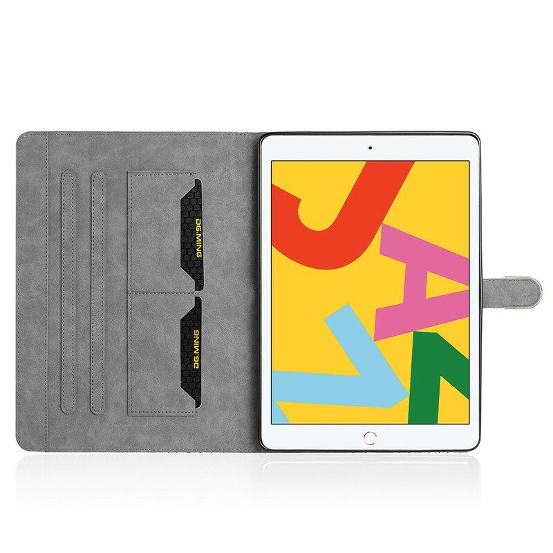 Folio-fodral För iPad 10.2" (2020) (2019) / Air 10.5" / Pro 10.5" Croc Glitter