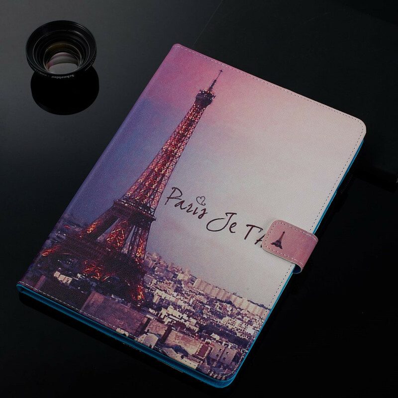 Folio-fodral För iPad 10.2" (2020) (2019) / Air 10.5" / Pro 10.5" Paris Jag Älskar Dig