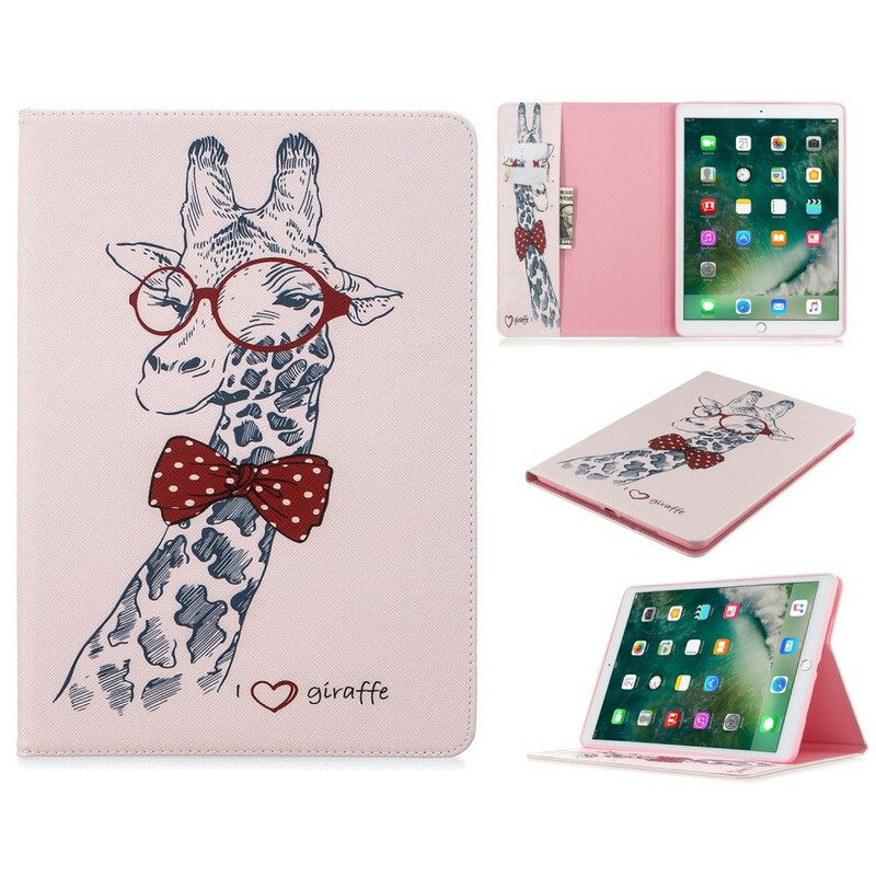 Folio-fodral För iPad 10.2" (2020) (2019) / Air 10.5" / Pro 10.5" Smart Giraff