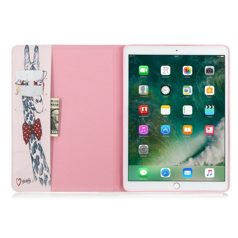 Folio-fodral För iPad 10.2" (2020) (2019) / Air 10.5" / Pro 10.5" Smart Giraff