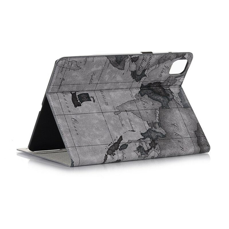 Folio-fodral För iPad Air (2022) (2020) / Pro 11" Faux Läderkarta