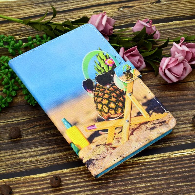 Folio-fodral För iPad Air (2022) Pineapple Beach