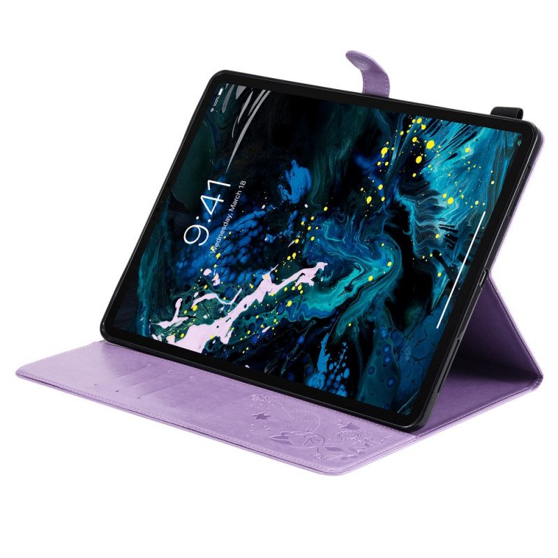 Folio-fodral För iPad Pro 12.9" (2021) (2020) (2018) Katt Och Bin