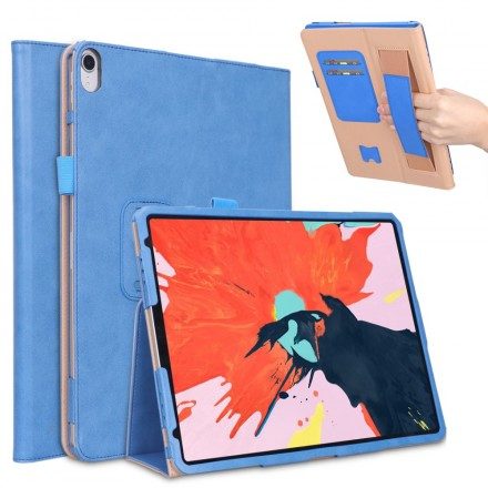 Folio-fodral För iPad Pro 12.9" (2021) (2020) (2018) Läderstil Med Rem