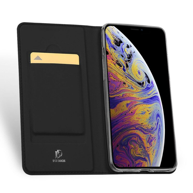 Folio-fodral För iPhone 11 Läderfodral Dux Ducis Pro Series Skin