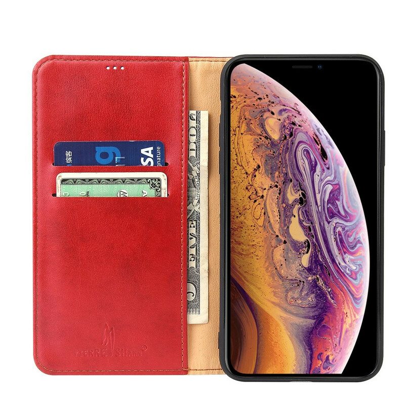 Folio-fodral För iPhone 11 Läderfodral Klassiskt Konstläder