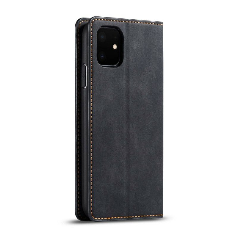 Folio-fodral För iPhone 11 Läderfodral Lädereffekt Forwenw