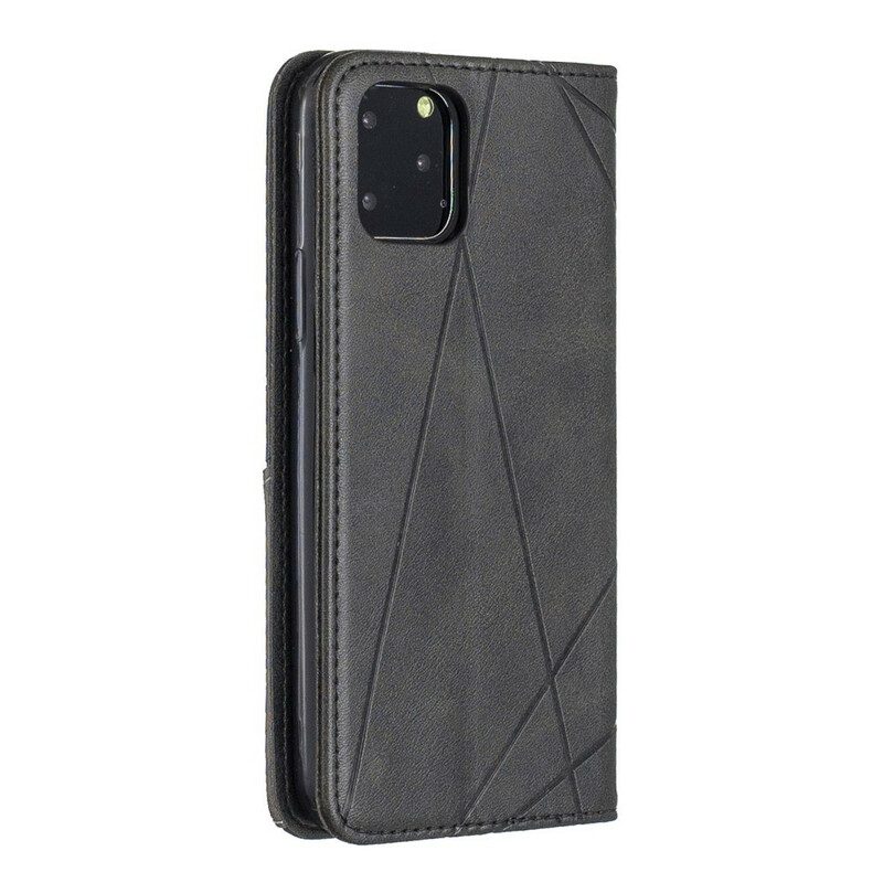 Folio-fodral För iPhone 11 Pro Läderfodral Artiststil