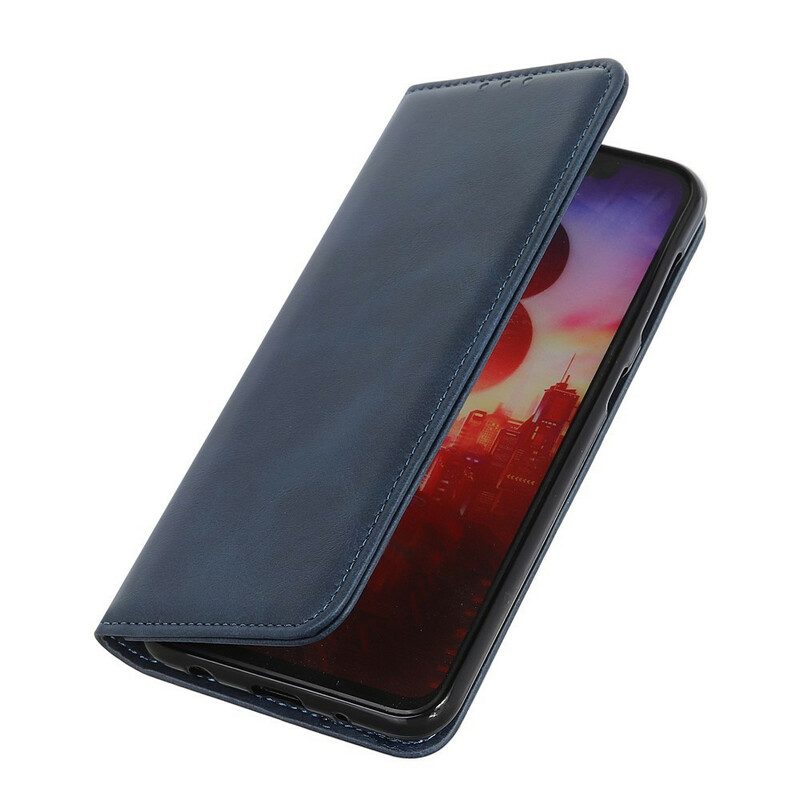 Folio-fodral För iPhone 11 Pro Max Läderfodral Splitläder