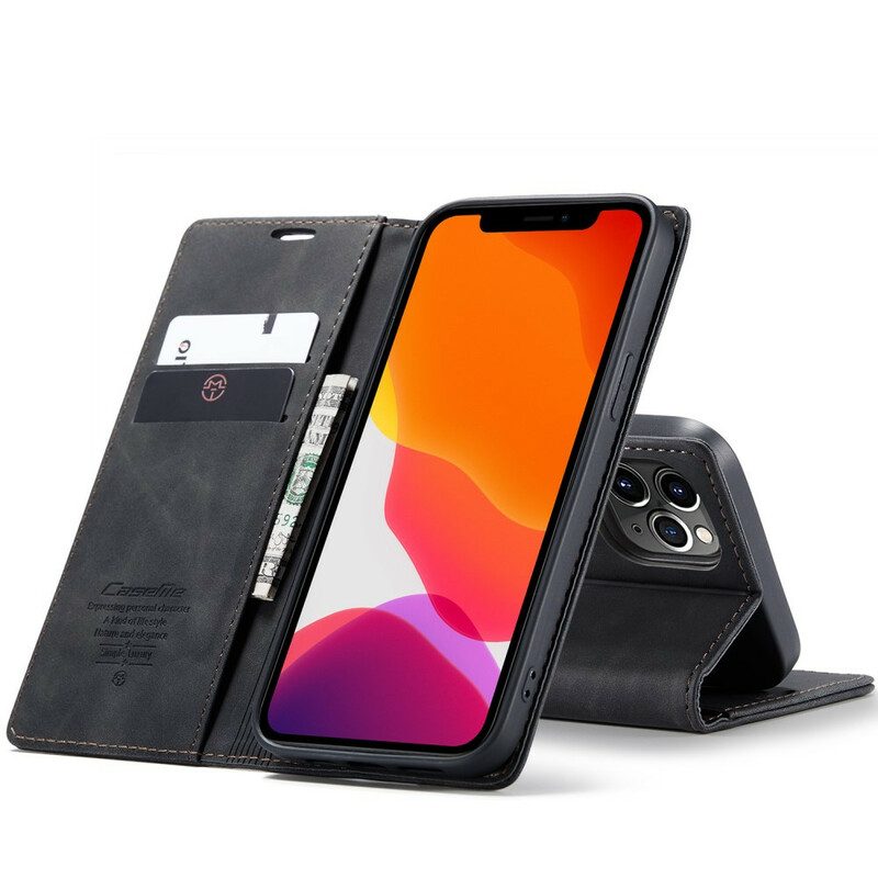 Folio-fodral För iPhone 12 Pro Max Läderfodral Caseme Konstläder