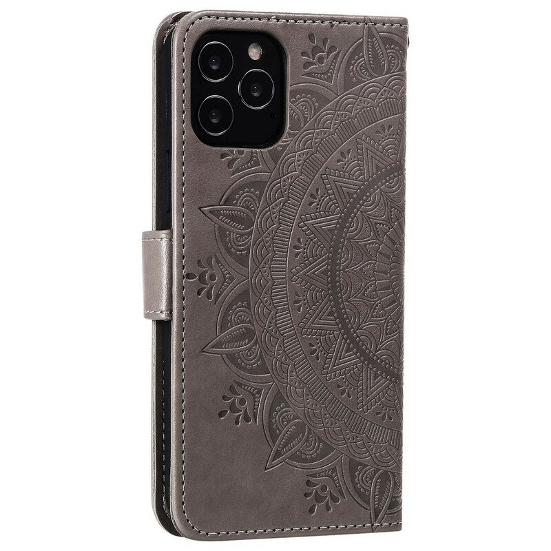 Folio-fodral För iPhone 12 Pro Max Sön Mandala