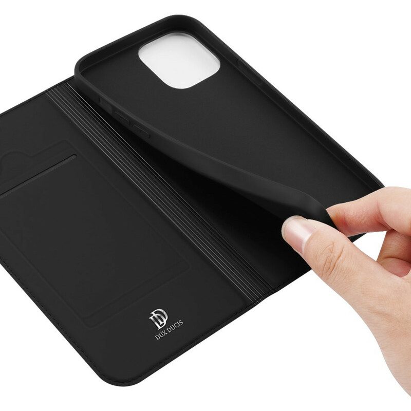 Folio-fodral För iPhone 13 Läderfodral Dux Ducis Pro Series Skin