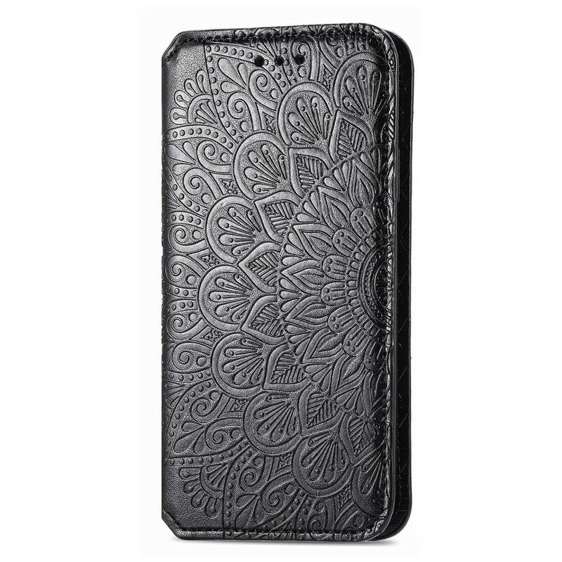 Folio-fodral För iPhone 13 Läderfodral Mandalas