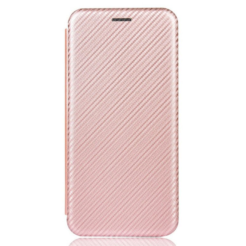 Folio-fodral För iPhone 13 Mini Läderfodral Kolfiber