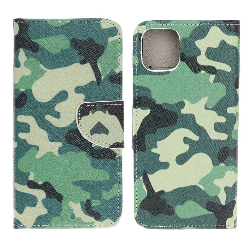 Folio-fodral För iPhone 13 Mini Militärt Kamouflage