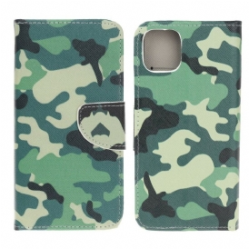Folio-fodral För iPhone 13 Mini Militärt Kamouflage