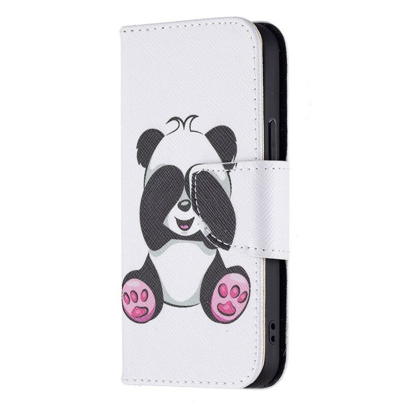 Folio-fodral För iPhone 13 Mini Panda Kul