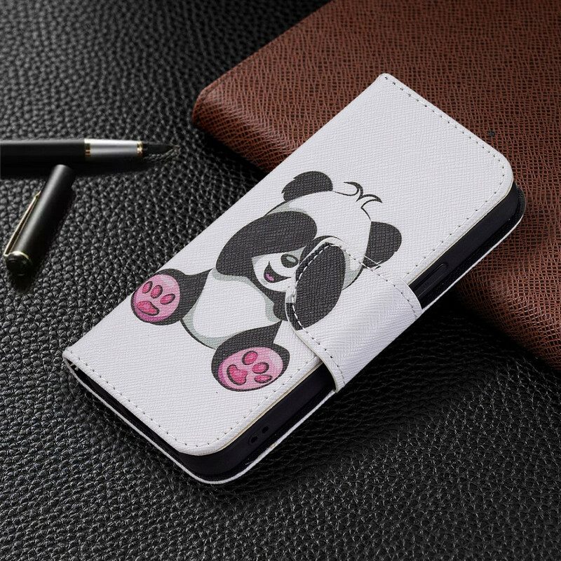 Folio-fodral För iPhone 13 Mini Panda Kul