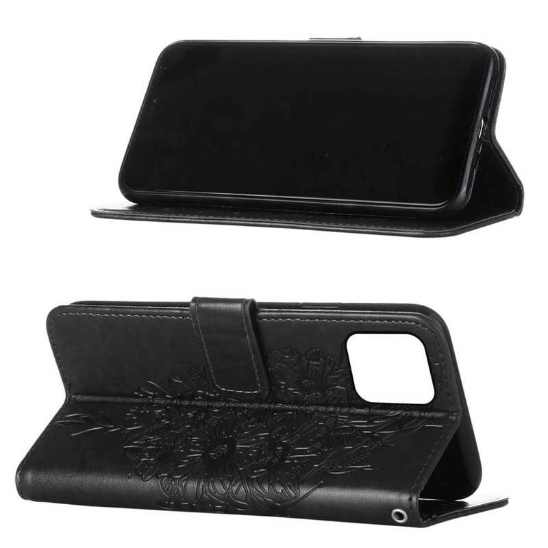 Folio-fodral För iPhone 13 Pro Fjärilsdesign