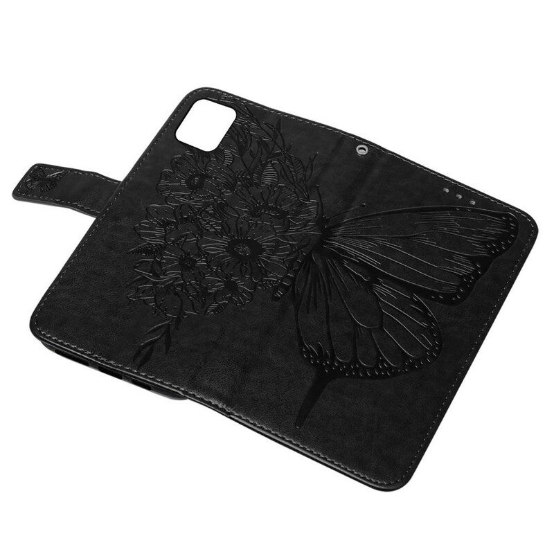 Folio-fodral För iPhone 13 Pro Fjärilsdesign
