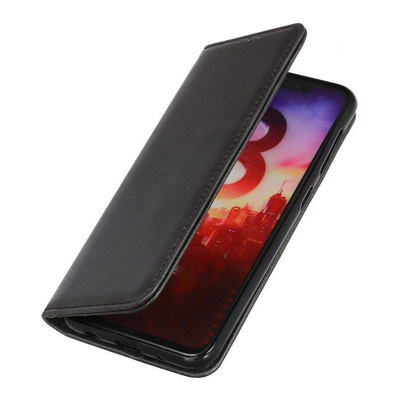 Folio-fodral För iPhone 13 Pro Max Läderfodral Split Litchi Läder